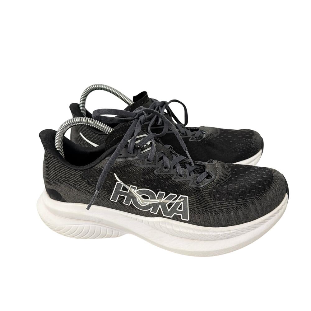 Hoka One One Mach 6 Shoes Women’s Size 10 B Black White Running